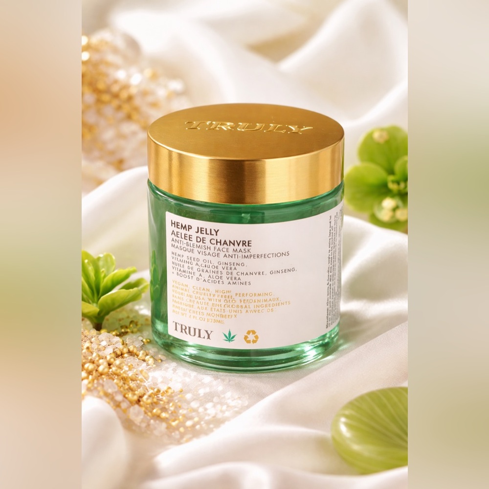 Truly Hemp Jelly Anti-Blemish Face Mask 4 oz | Acne Clearing + Hydrating